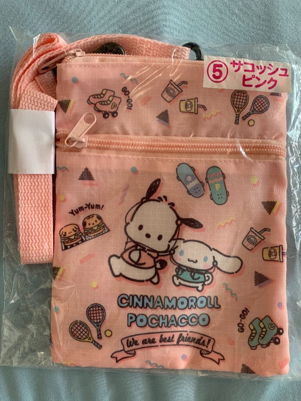 Sanrio Cinnamoroll and Pochacco "We are best friends!" Sacoche Bag